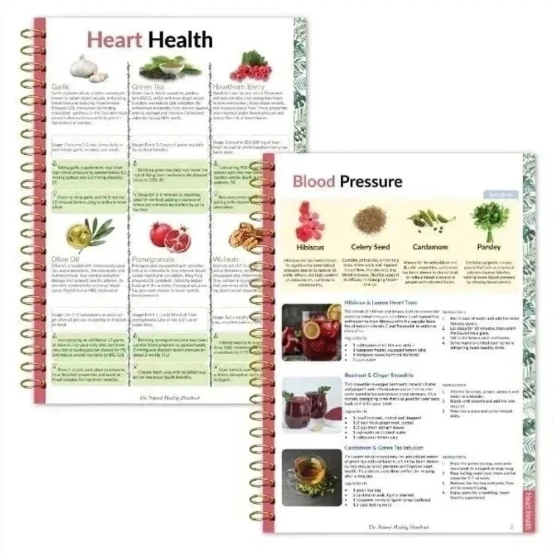 The Natural Healing Handbook Spiral Bound Guide For Herbal Remedies And NaturalT