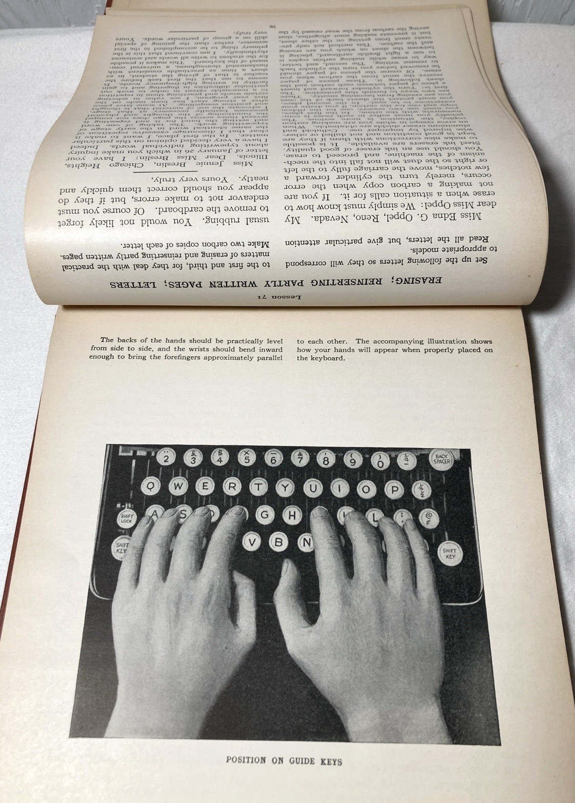 Simplified Touch Typewriting By R.F. Webb—Prentice-Hall, Inc—1929 Textbook