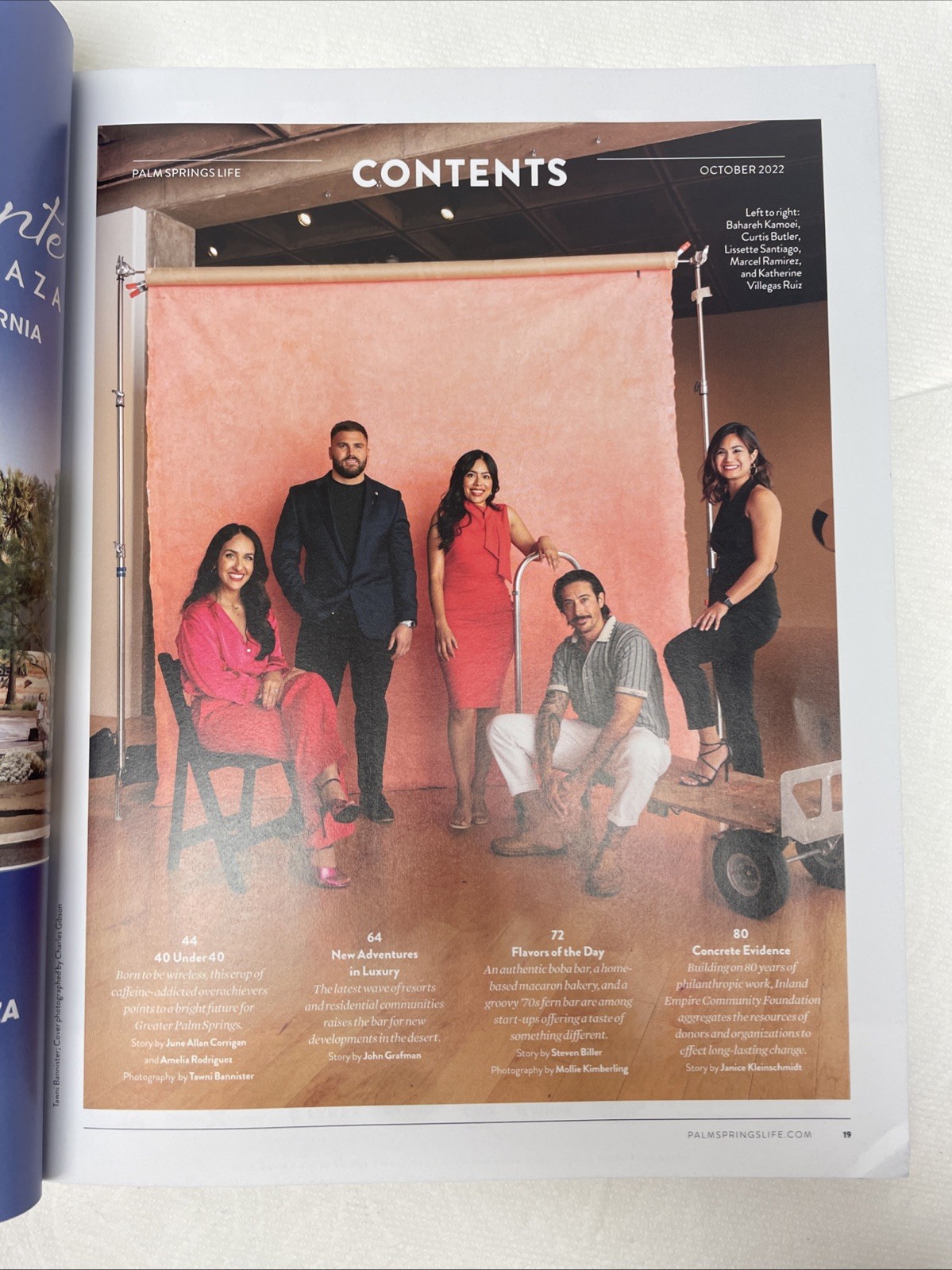 PALM SPRINGS LIFE Magazine – “40 Under 40” October 2022