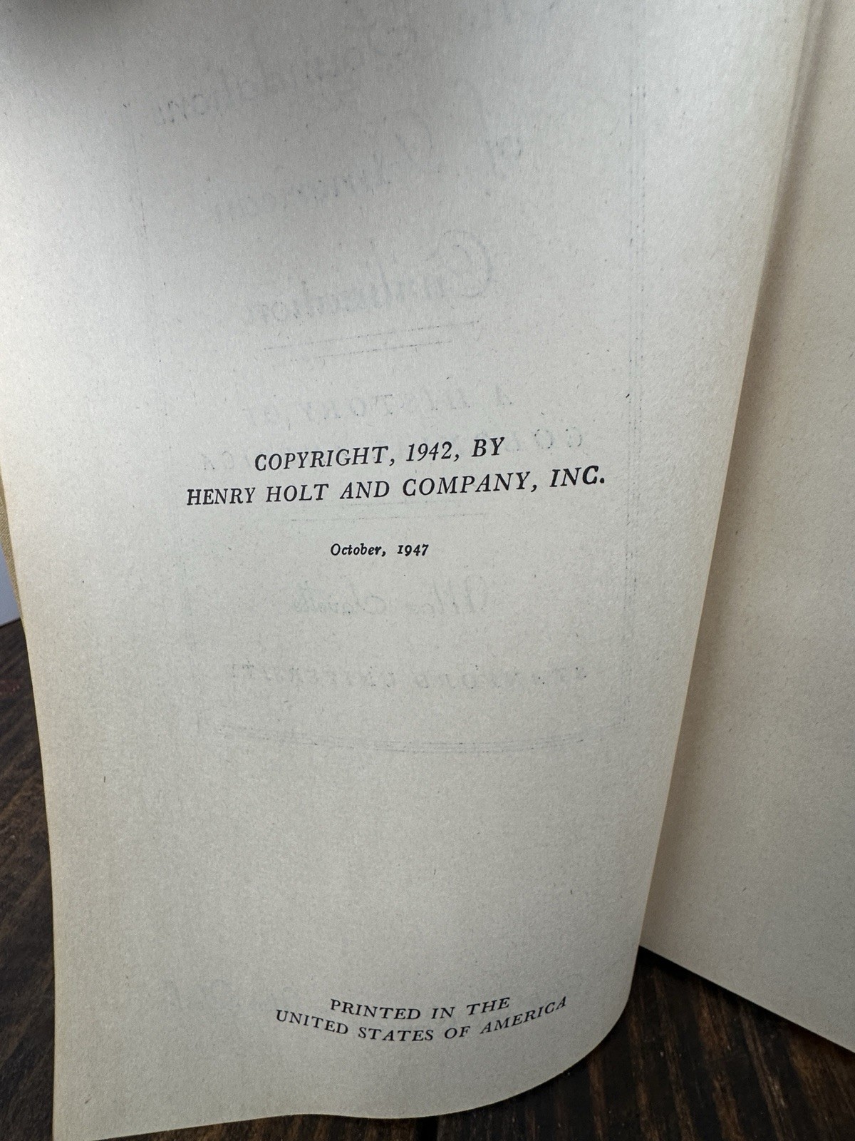 The Foundations Of American Civilization, By Max Savelle – 1956