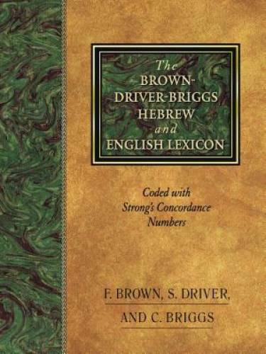 The Brown-Driver-Briggs Hebrew and English Lexicon – Hardcover – GOOD