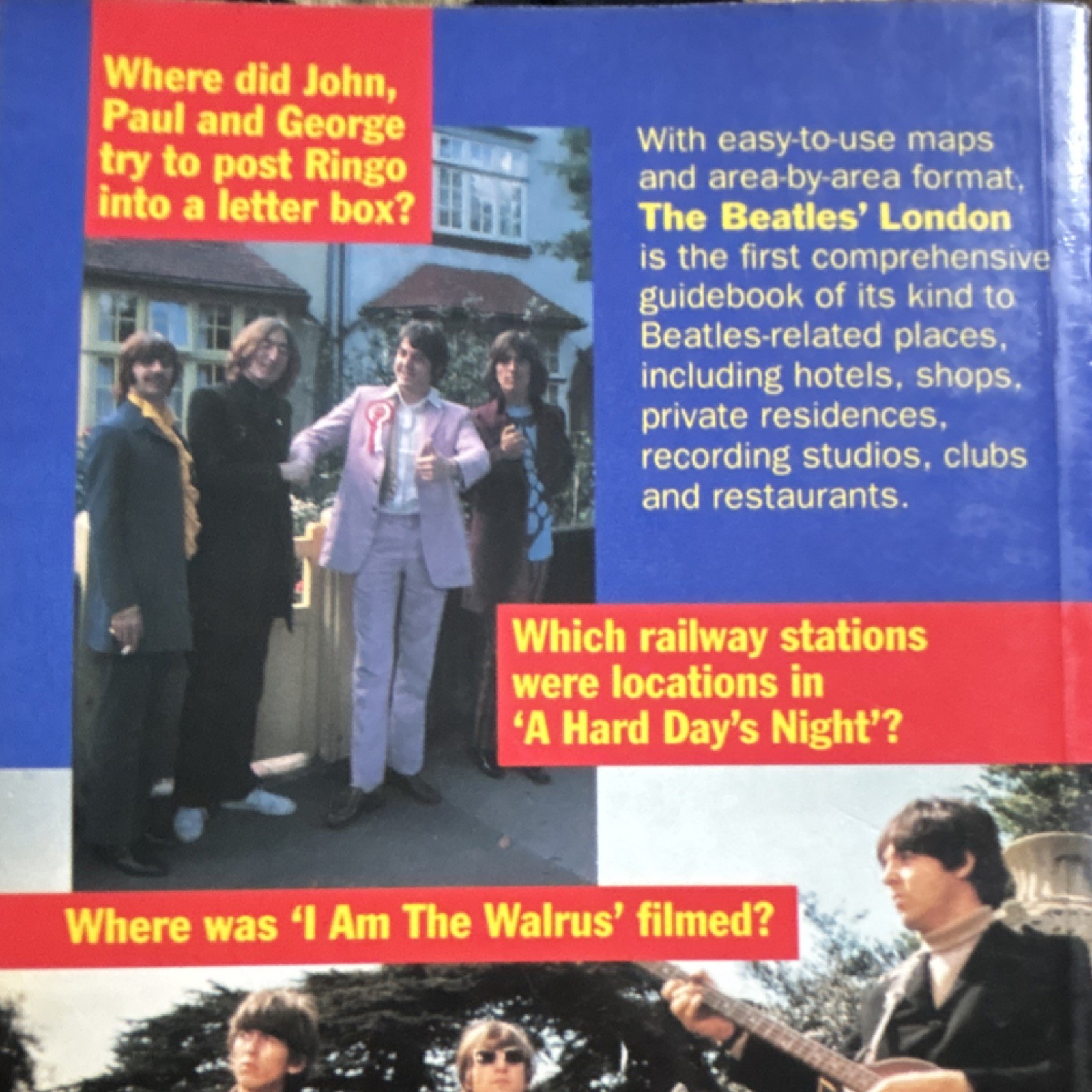 The Beatles London Guidebook by Schreuders Paperback St. Martin’s Press