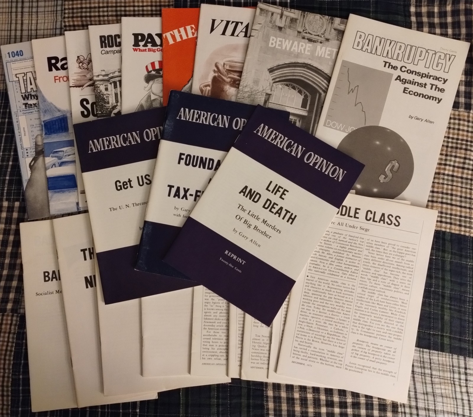 Gary Allen American Opinion Lot (21 Booklets) John Birch Society