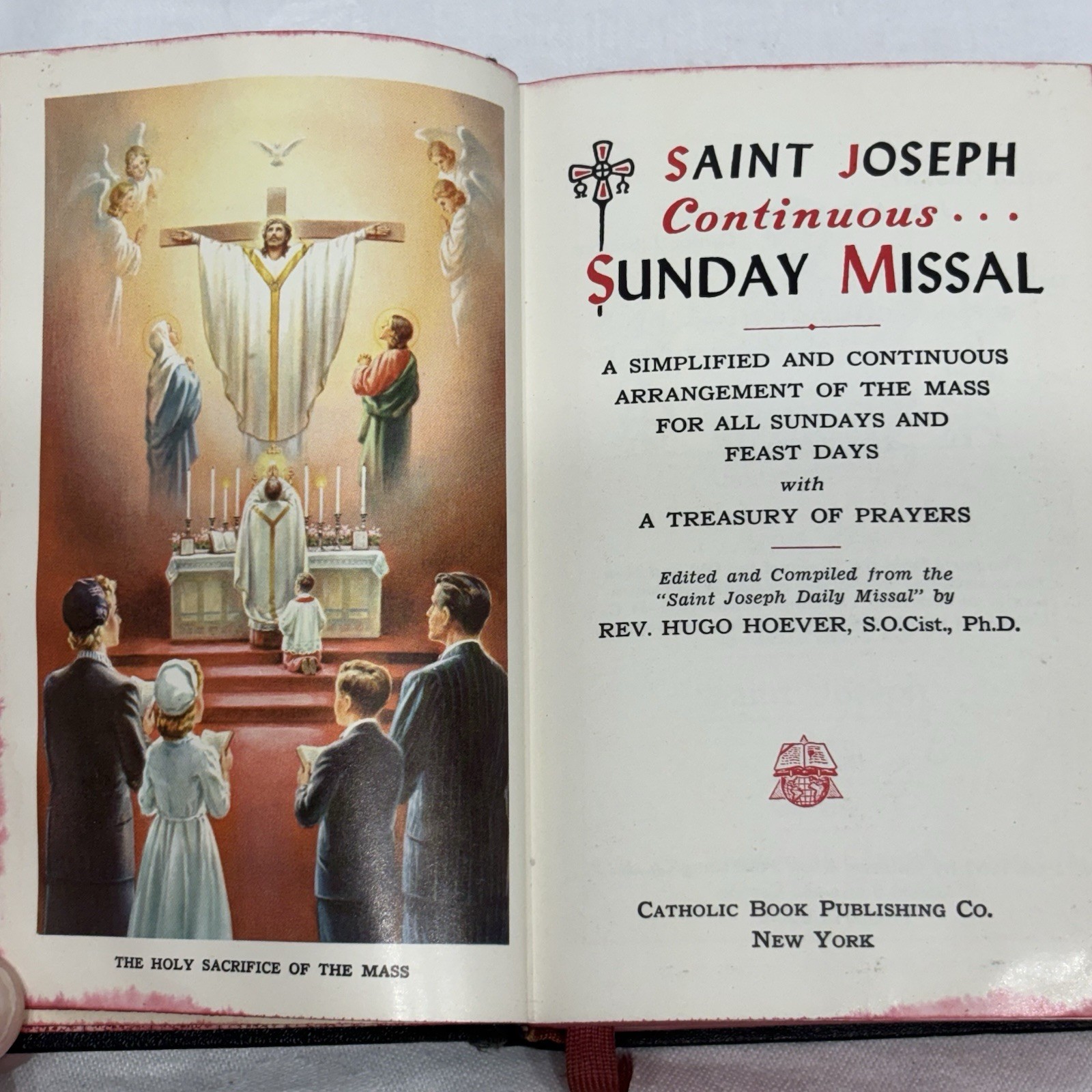 St. Joseph Continuous Sunday Missal 1957/58 Confraternity Version Vintage HC