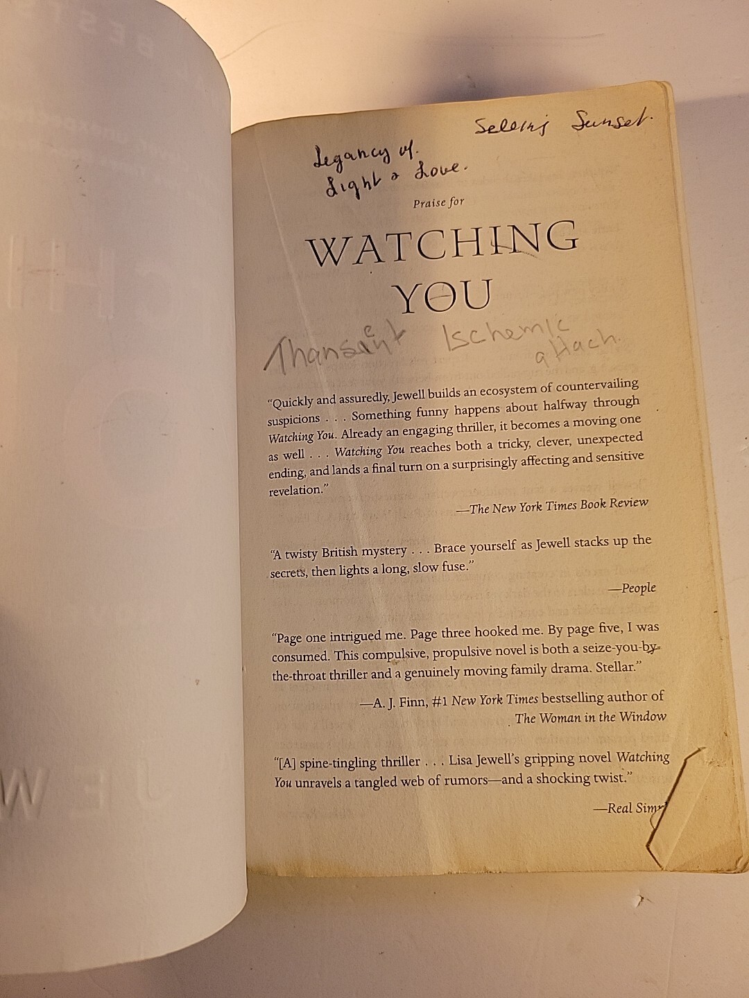 Watching You : A Novel by Lisa Jewell (2019, Trade Paperback)