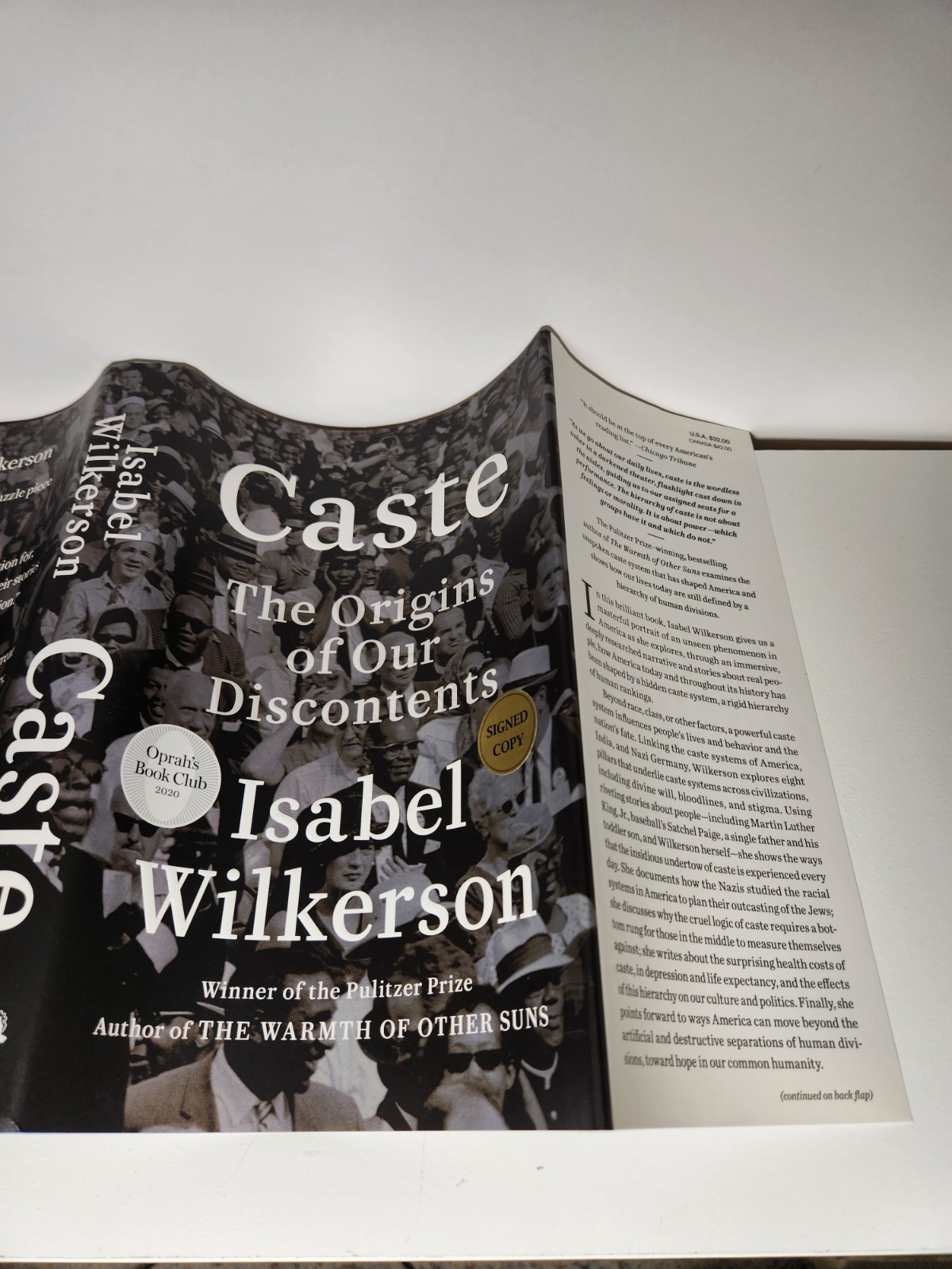 Isabel Wilkerson Caste SIGNED First Edition/Printing HC Book DJ 2020
