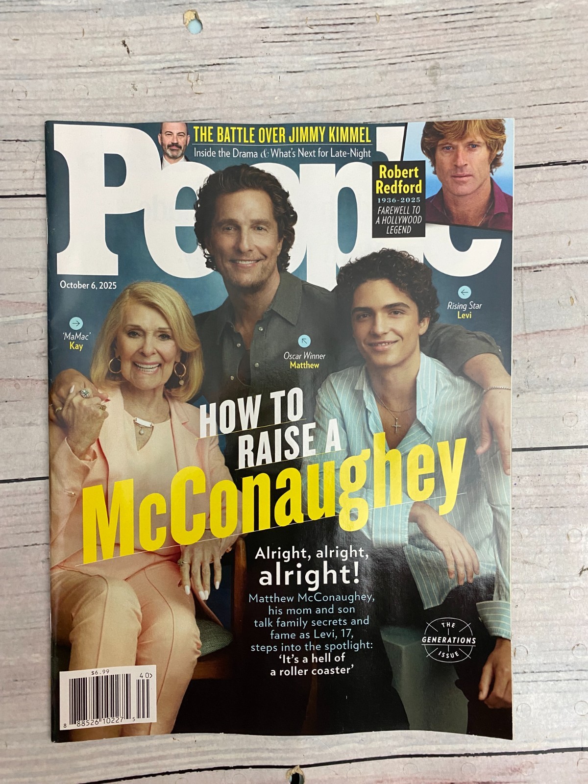 People Magazine October 6, 2025 How to Raise a Mcconaughey Robert Redford