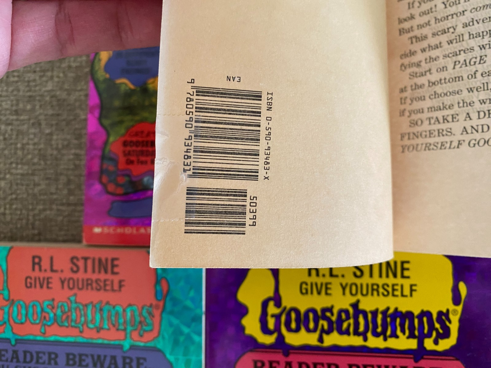 VG+/LN Give Yourself Goosebumps Complete Set 1-22, 18 1st prints ~ R.L. Stine