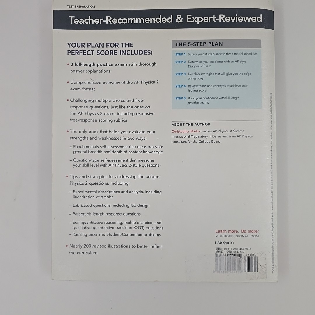 5 Steps to a 5: AP Physics 2: Algebra-Based 2020 by Christopher Bruhn (2019,…