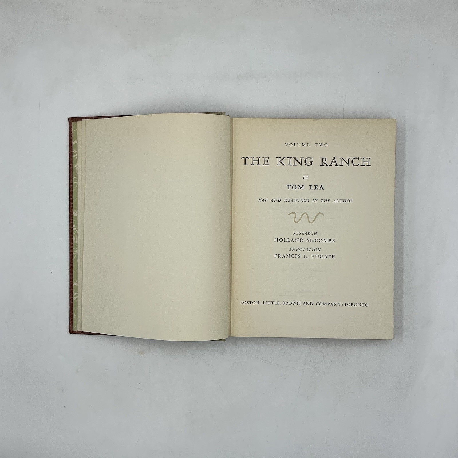 The King Ranch Tom Lea 1957 First Edition 2 Volume Set HC Little Brown- No S/C