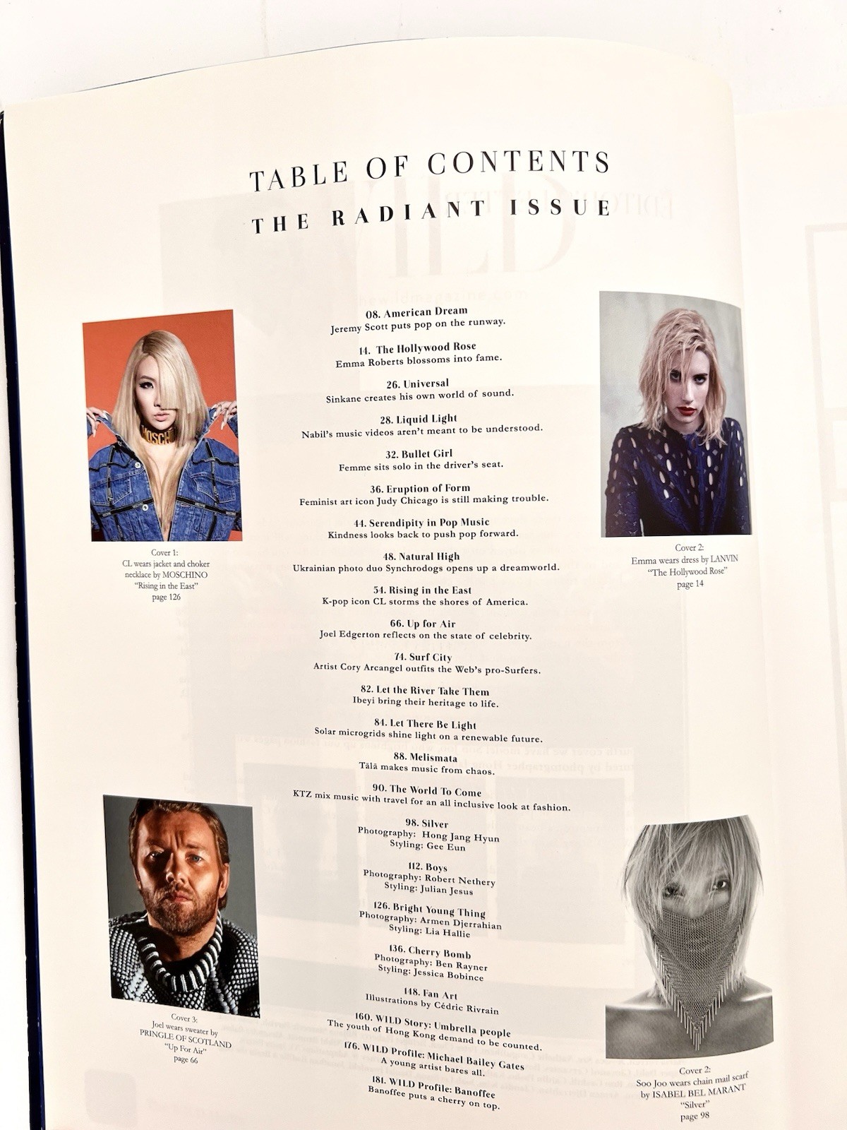 THE WILD Fashion Magazine – Radiant Issue 2014 #12 Emma Roberts Joel Edgerton +