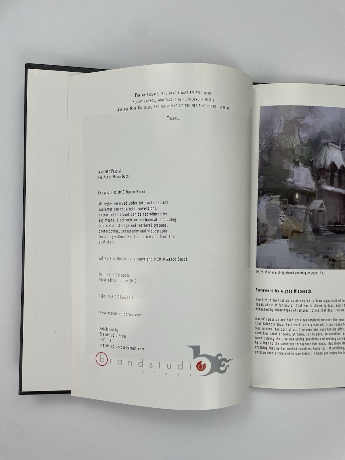 Imaginary Places by Marco Bucci Hardcover Art 2010