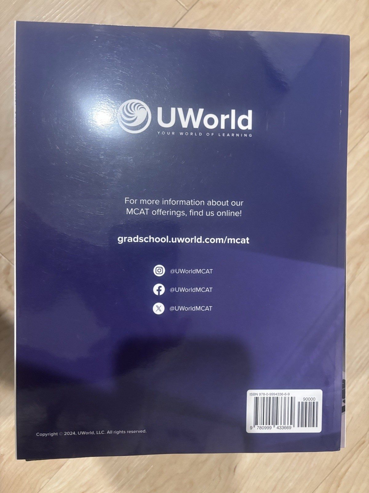 UWorld MCAT Prep Book Set 2025-2026 Version Behavioral Sciences Biology Chemist…