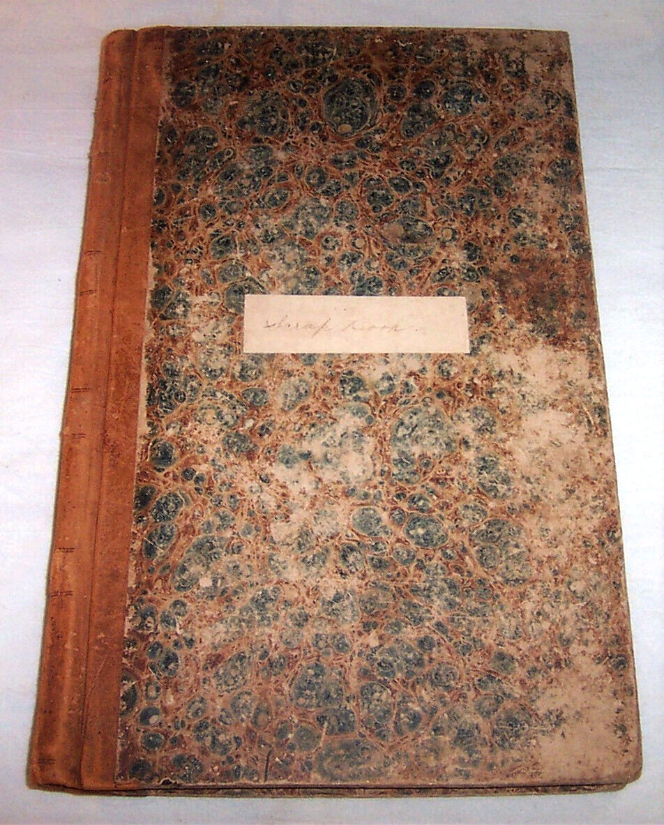 1868 Antique Account Ledger , Boston Massachusetts etc. and later Scrapbook