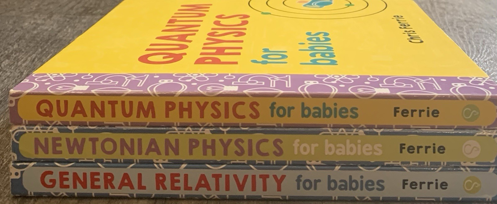 Lot Of 3: Chris Ferrie Board Books For Babies Physics & Relativity Set VERY GOOD