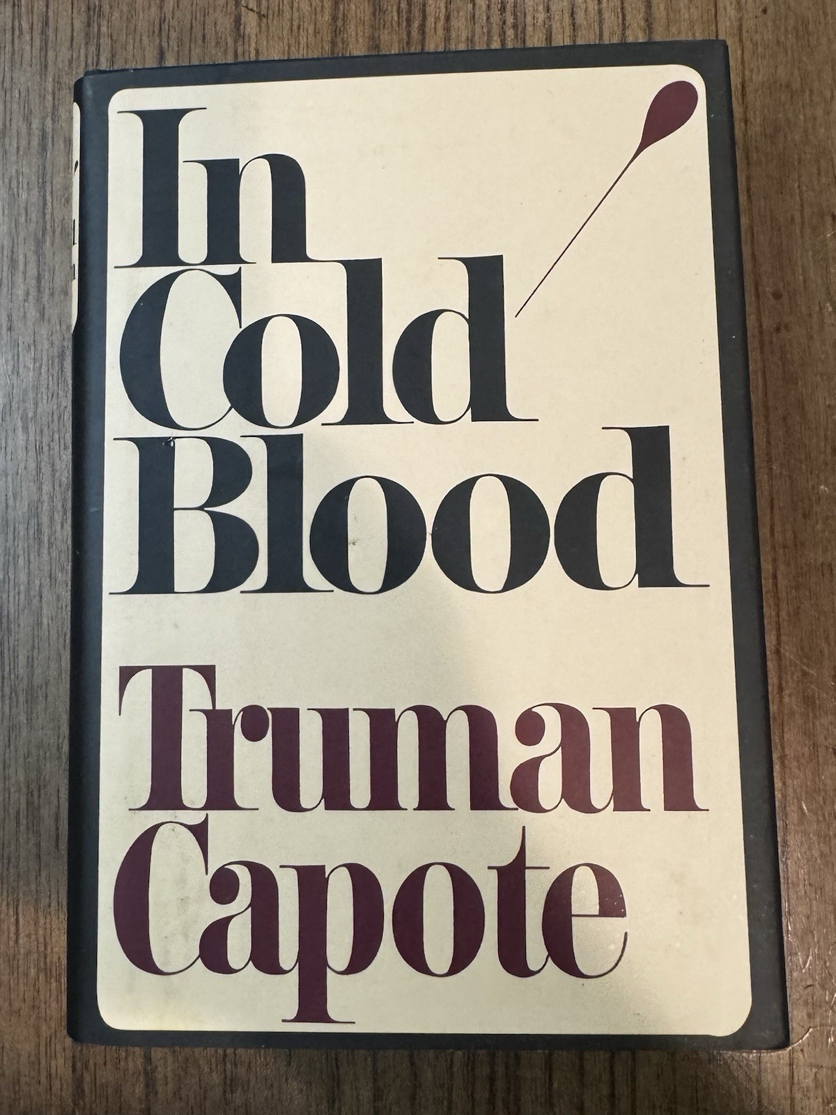 In Cold Blood Truman Capote 2002 Hardcover Dust Jacket Classic Cover Art 8th