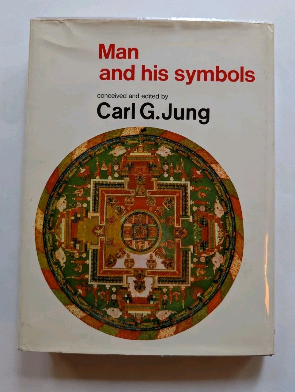 Man and His Symbols Carl Jung Hardcover HCDJ Mylar Printed in Yugoslavia Vintage