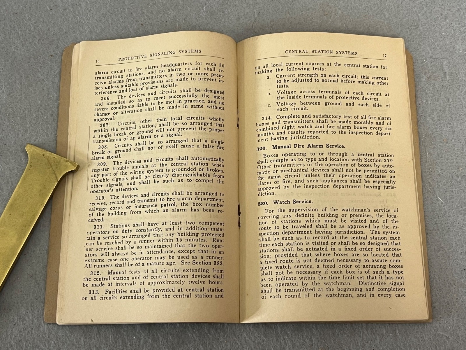 Antique Fire Fighting Book Protective Signaling Systems Alarms Use NFPA 1929