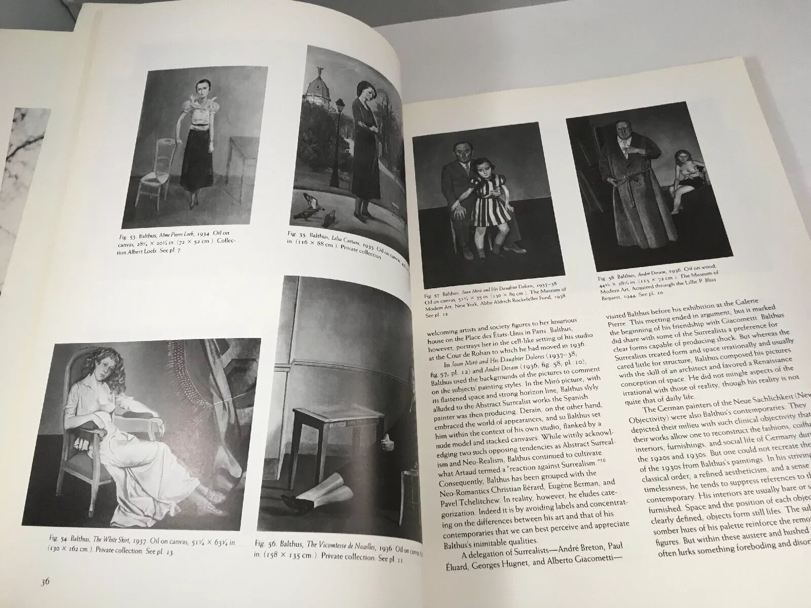 Balthus Paintings Metropolitan Museum of Art Sabine Rewald 1984