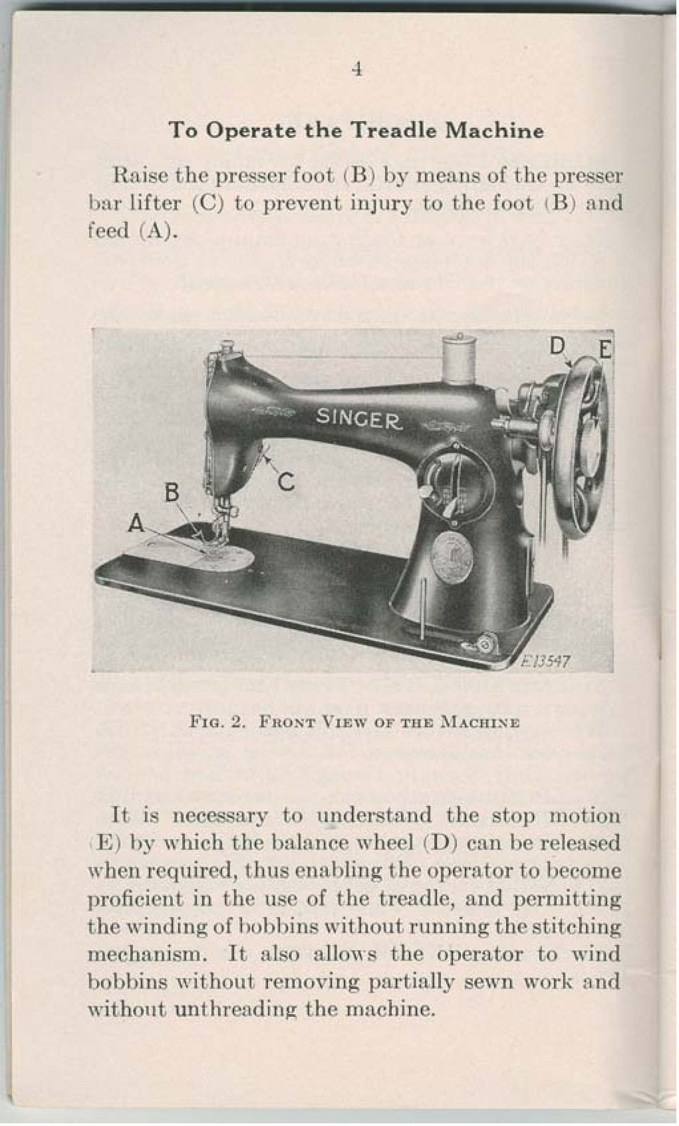 SINGER 15-88 15-89 Instruction Manual – WIRE FIXED – FRONT & BACK