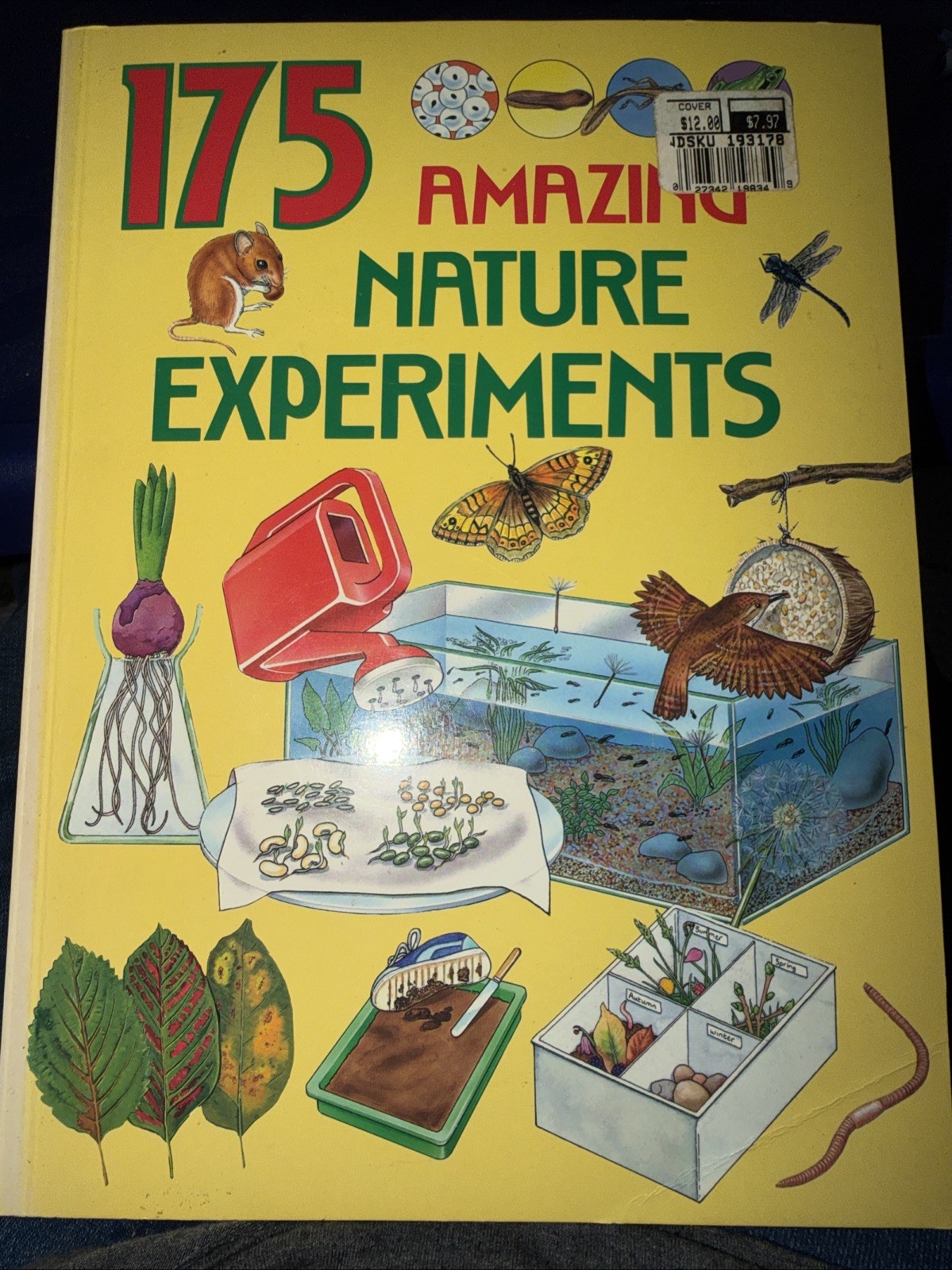 175 Amazing Nature Experiments By: Rosie Harlow & Gareth Morgan Vtg. 1991 Book
