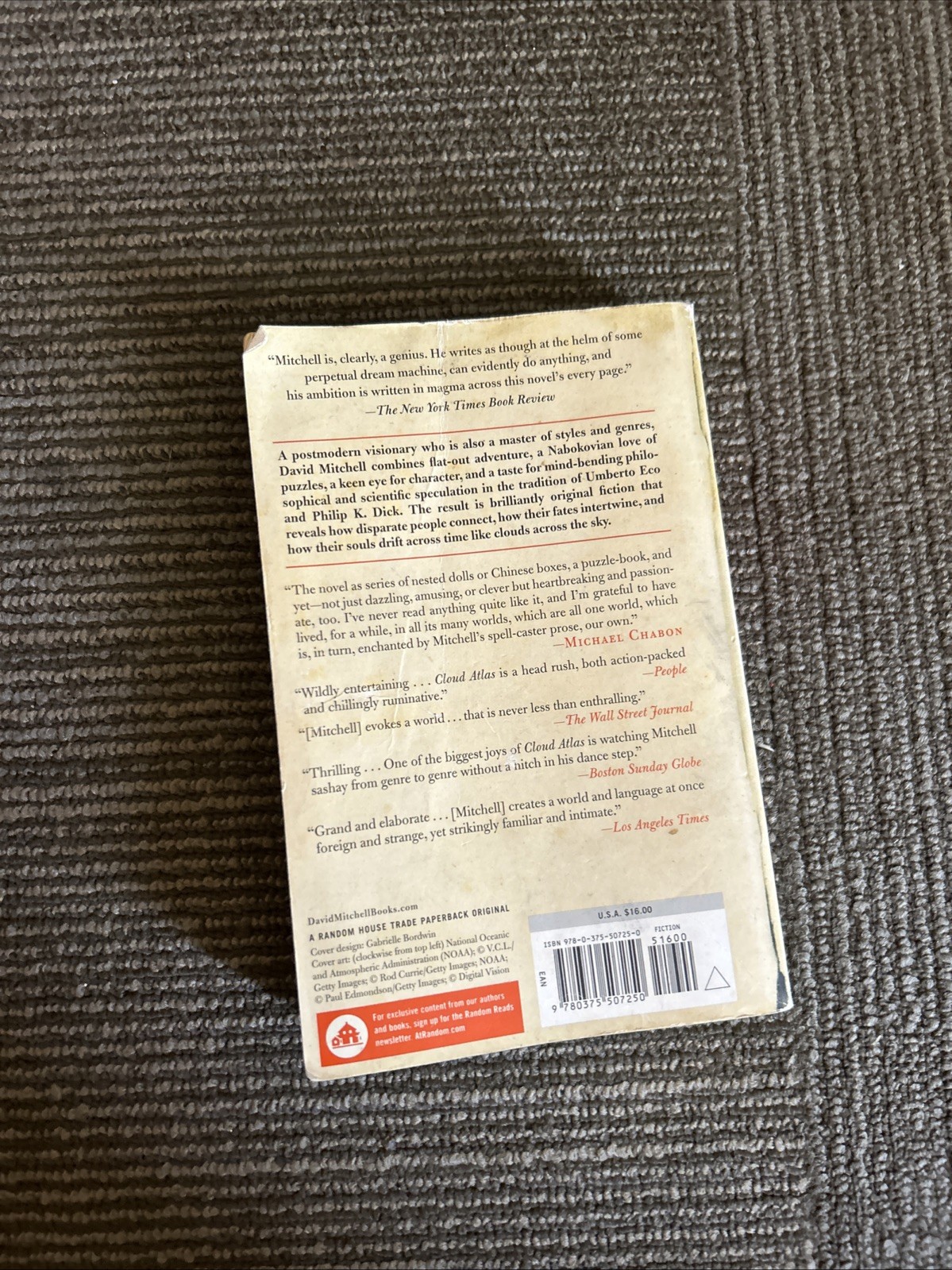 Cloud Atlas : A Novel by David Mitchell (2004, Trade Paperback)