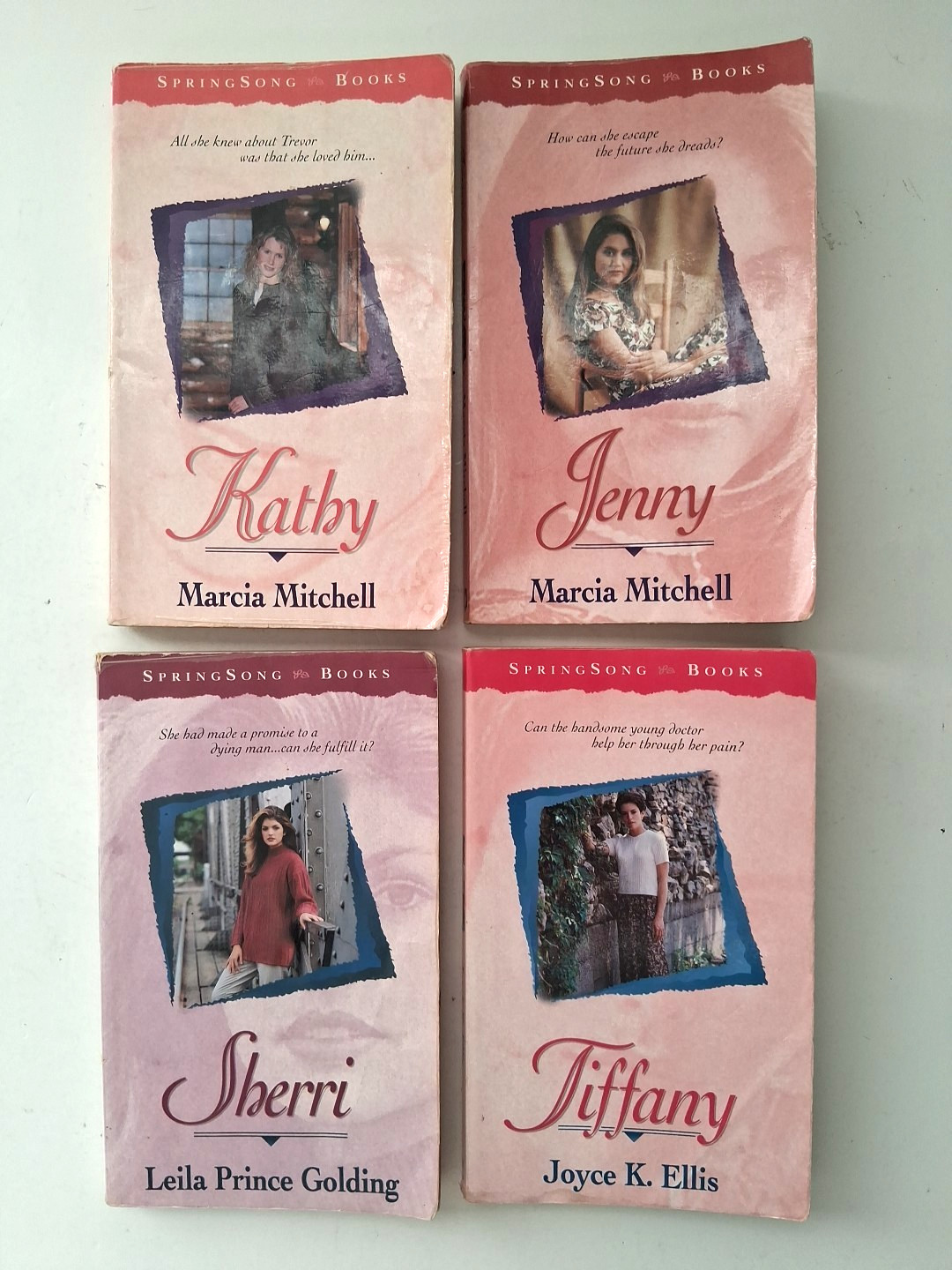 Lot of 4 SPRINGSONG Teen Books 1990s Vintage Paperbacks romance mystery