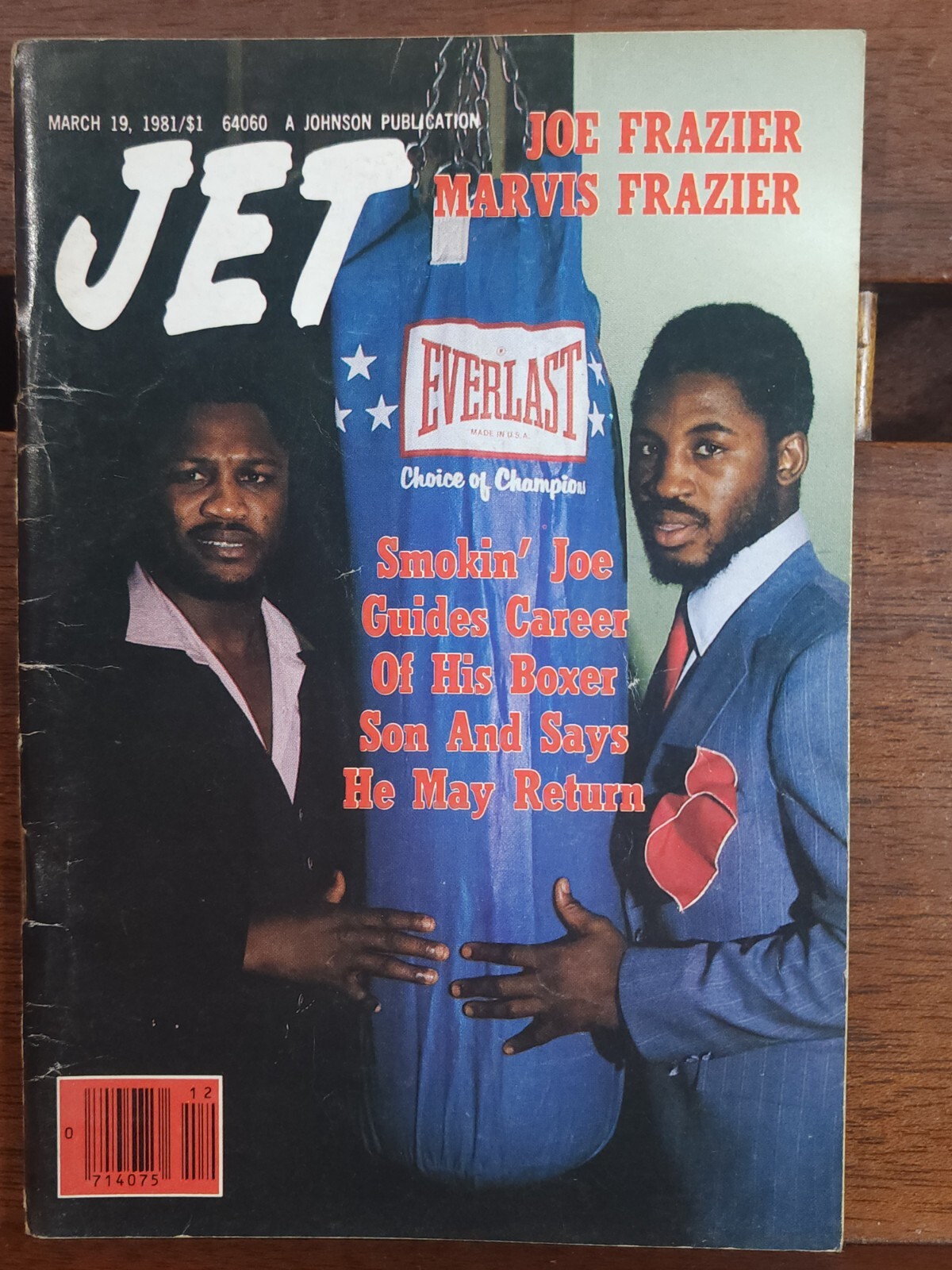 Nice Condition JET MAGAZINE Smokin Joe Frasier MARCH 19 1981 Complete
