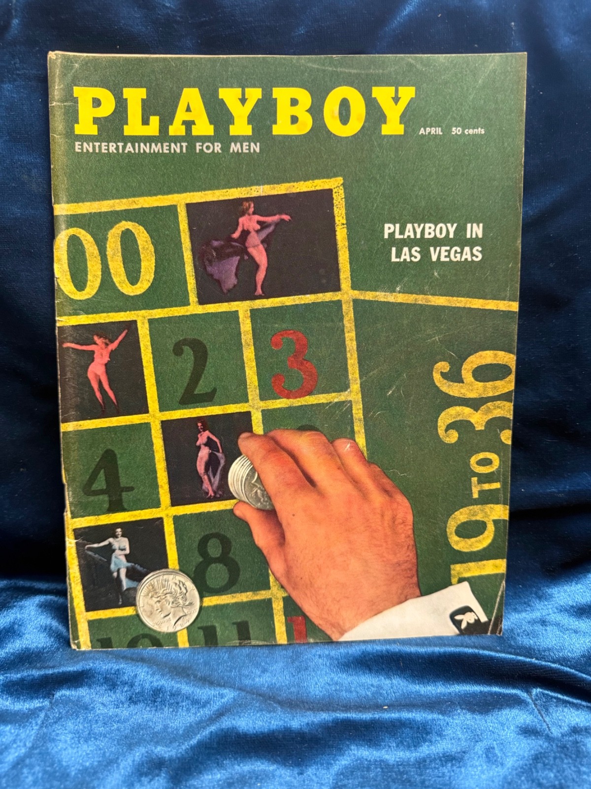 👀 Playboy Magazine April 1958 Complete With Centerfold 👀