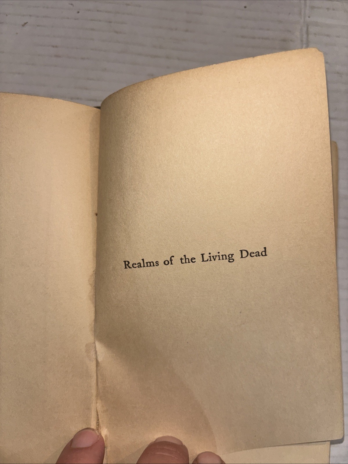 Realms of the Living Dead – Curtiss 1917 1st Printing Hardcover Mysticism Occult