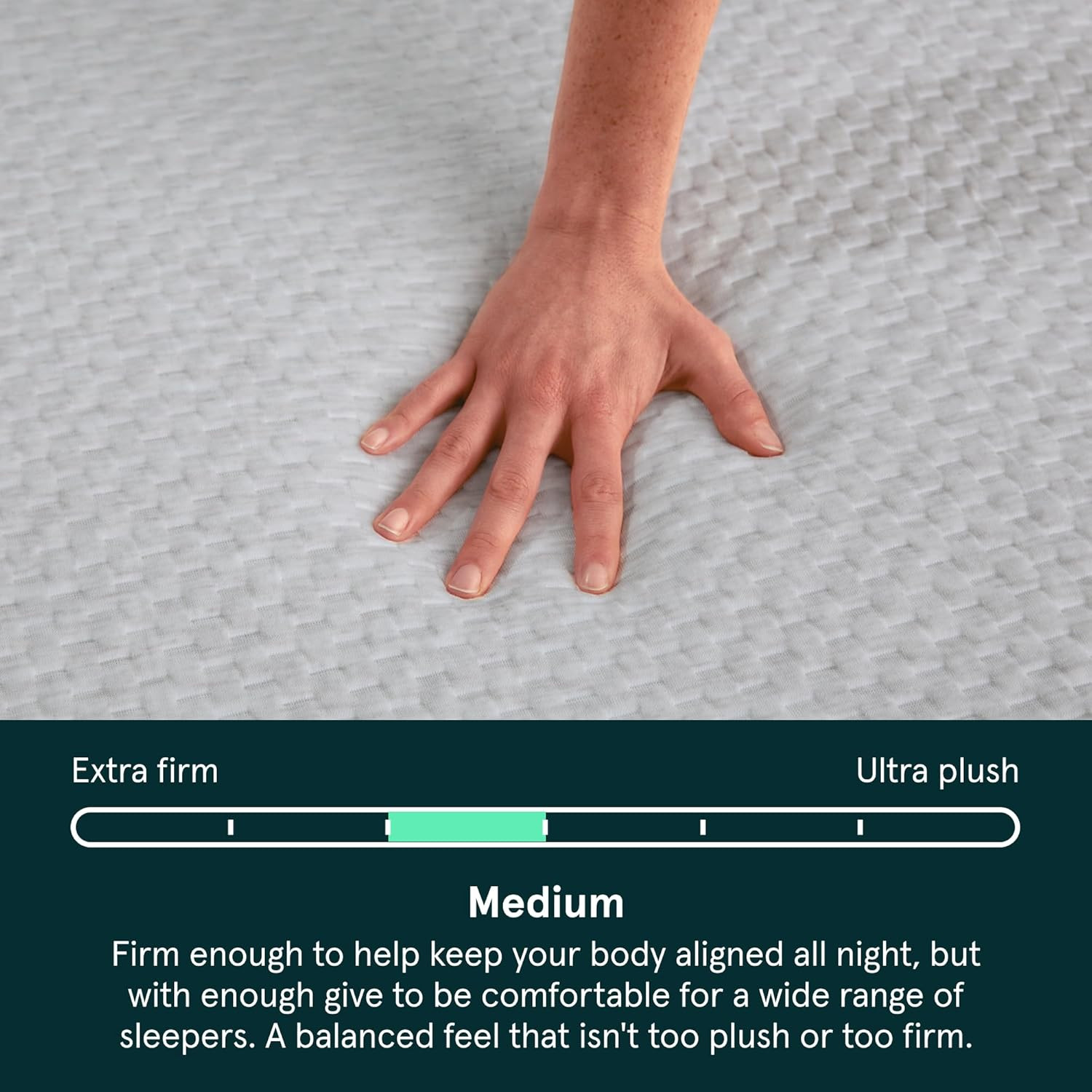 Kin by Tuft & Needle Medium 12″ Adaptive Foam King Mattress in a Box, Cooling Pr