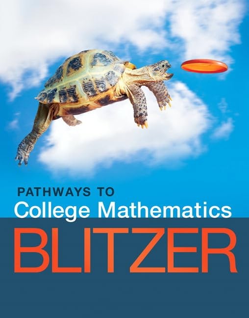 Pathways to College Mathematics by Robert Blitzer