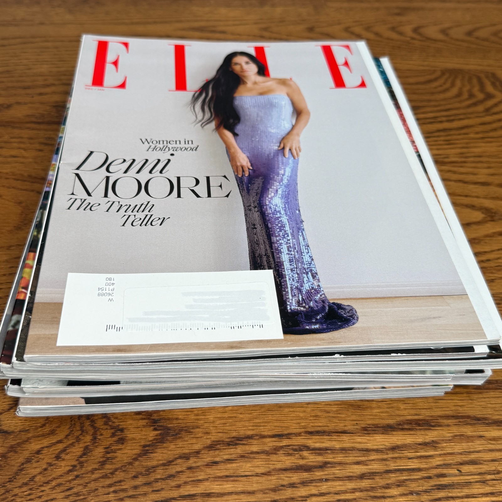LOT OF 9 ELLE MAGAZINE 2025 COMPLETE YEAR FASHION STYLE CELEBRITY
