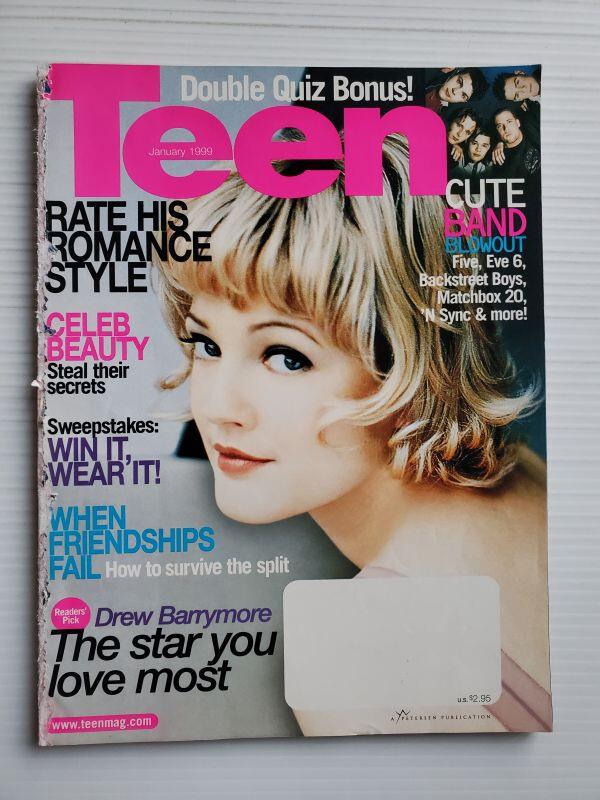 1999 TEEN magazine DREW BARRYMORE Jared Leto Jennifer Love Hewitt Ryan Phillippe