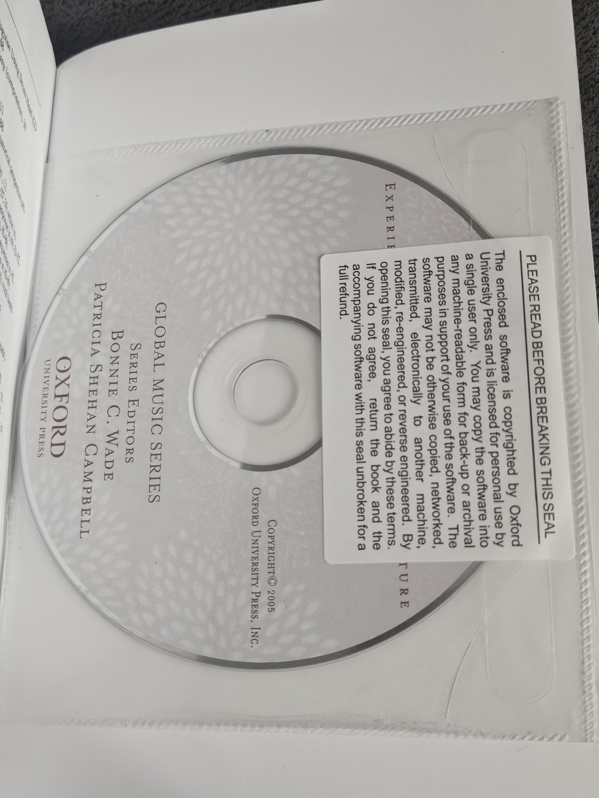 Music In Bali, India & Africa Book & CD Experiencing Music, Expressing Culture