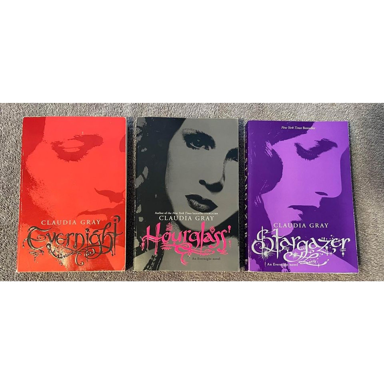 Claudia Gray Evernight Hourglass stargazer 3 paperback books