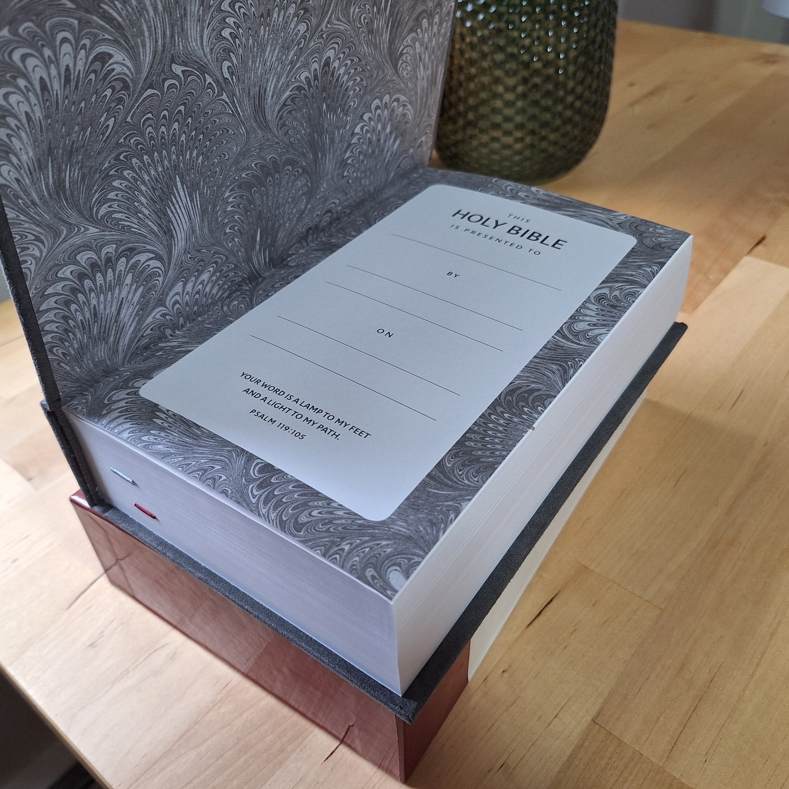 NKJV Single-Column Reference Bible, Gray Cloth over Board Hardcover