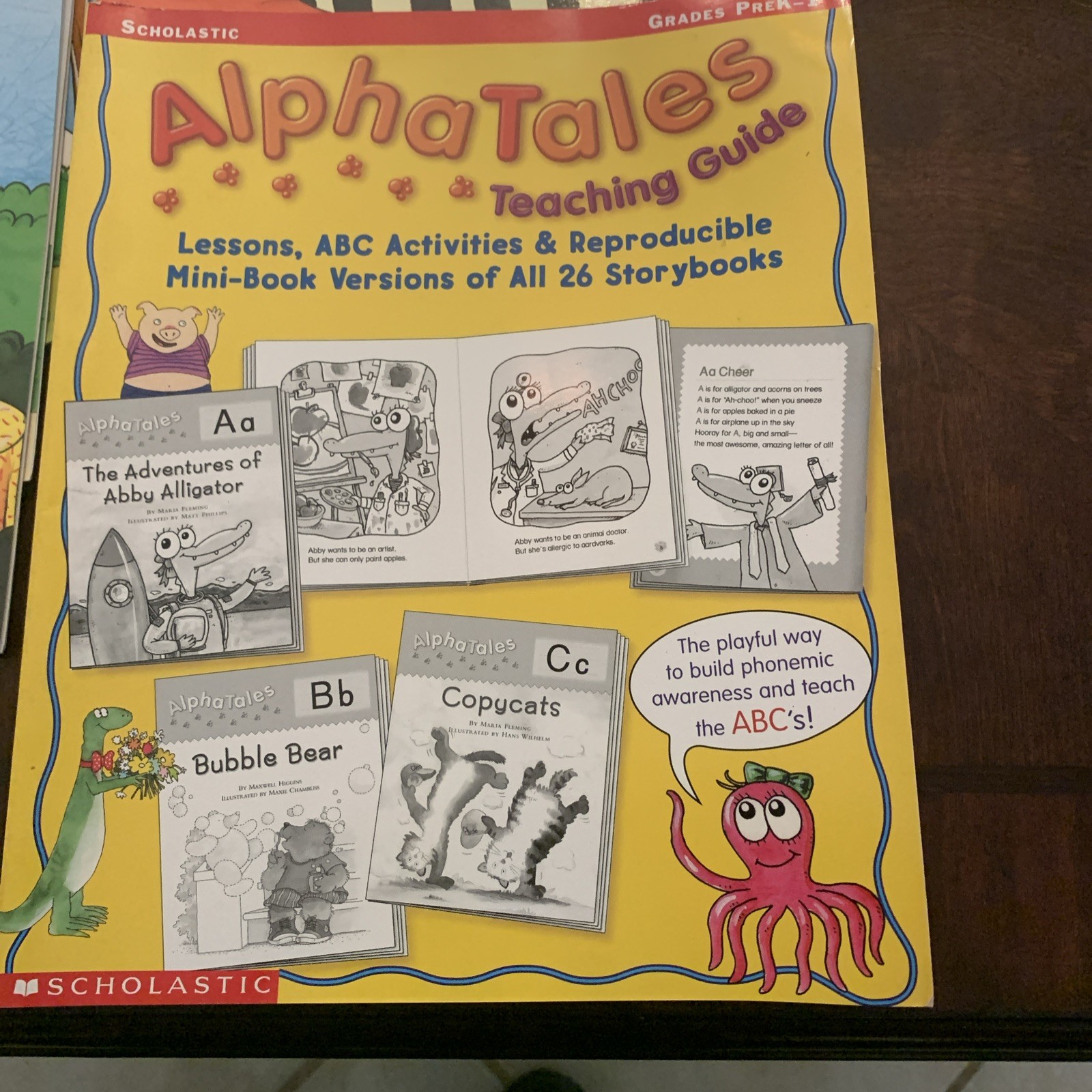 Scholastic AlphaTales Book Set – 24 Books, missing 0 and P. With Teaching Guide