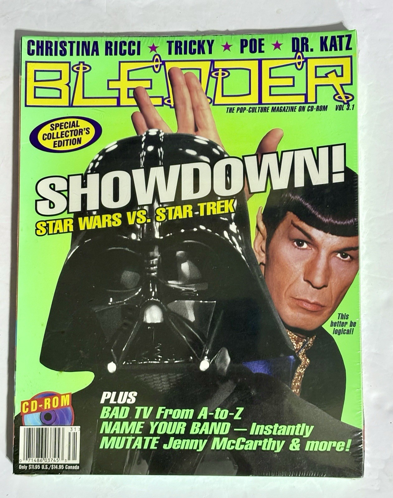 Showdown Blender Star Wars vs Star Trek Magazine on CD ROM SEALED 1997 Vol. 3.1