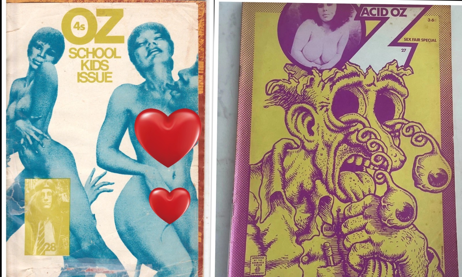 OZ #27+28 (1969) UK 2 magazines Counter-Culture