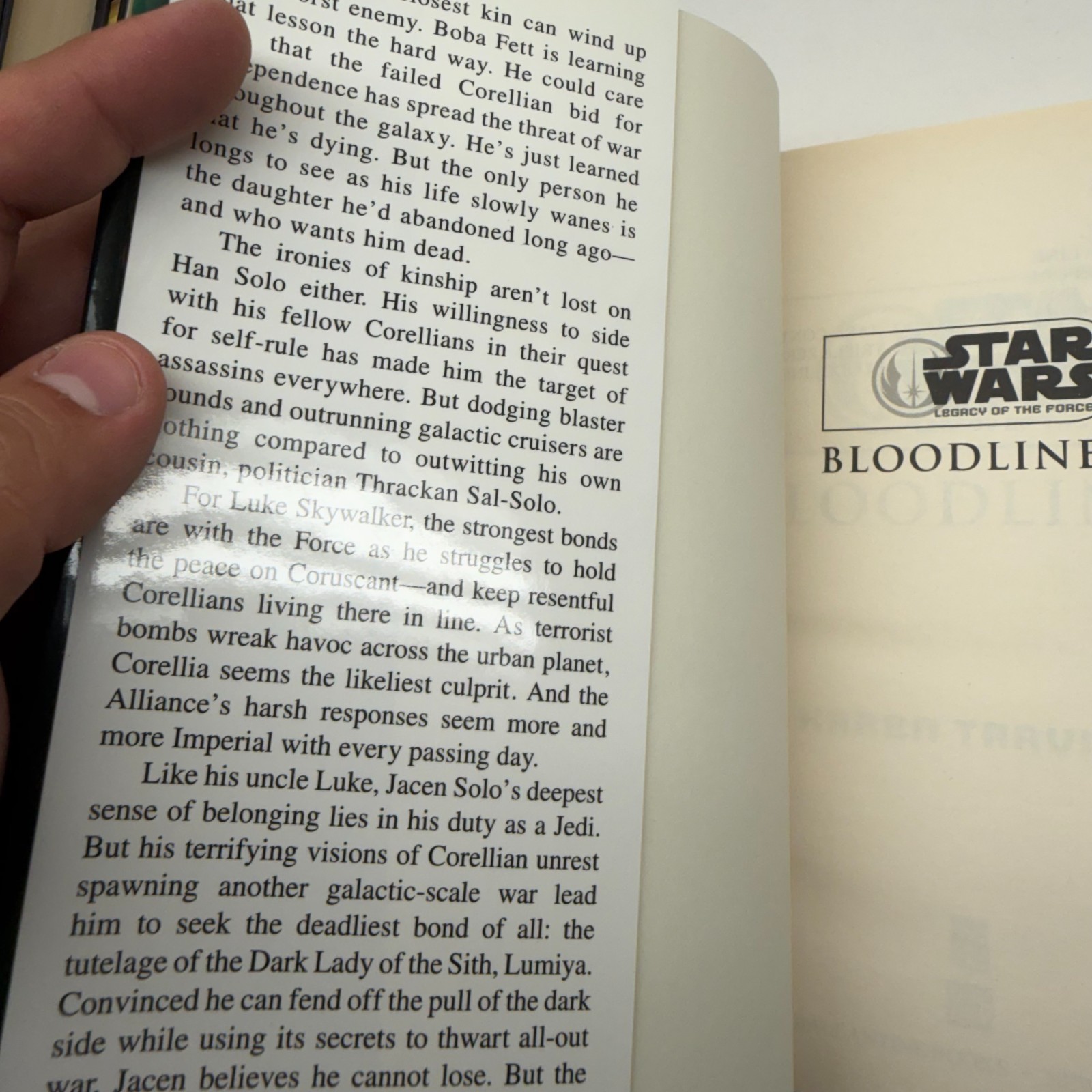 Star Wars Legacy of the Force Bloodlines 2006 First Edition Hardcover HC Del Rey