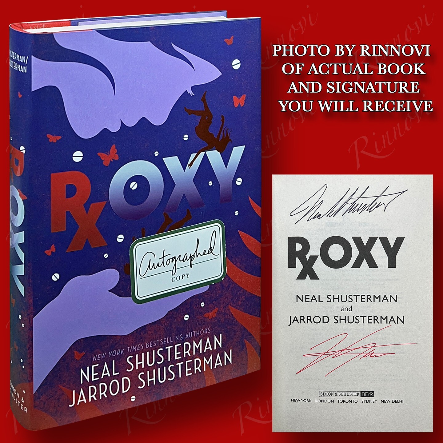 Roxy SIGNED Neal & Jarrod Shusterman (2021,HC,1st/1st) BRAND NEW