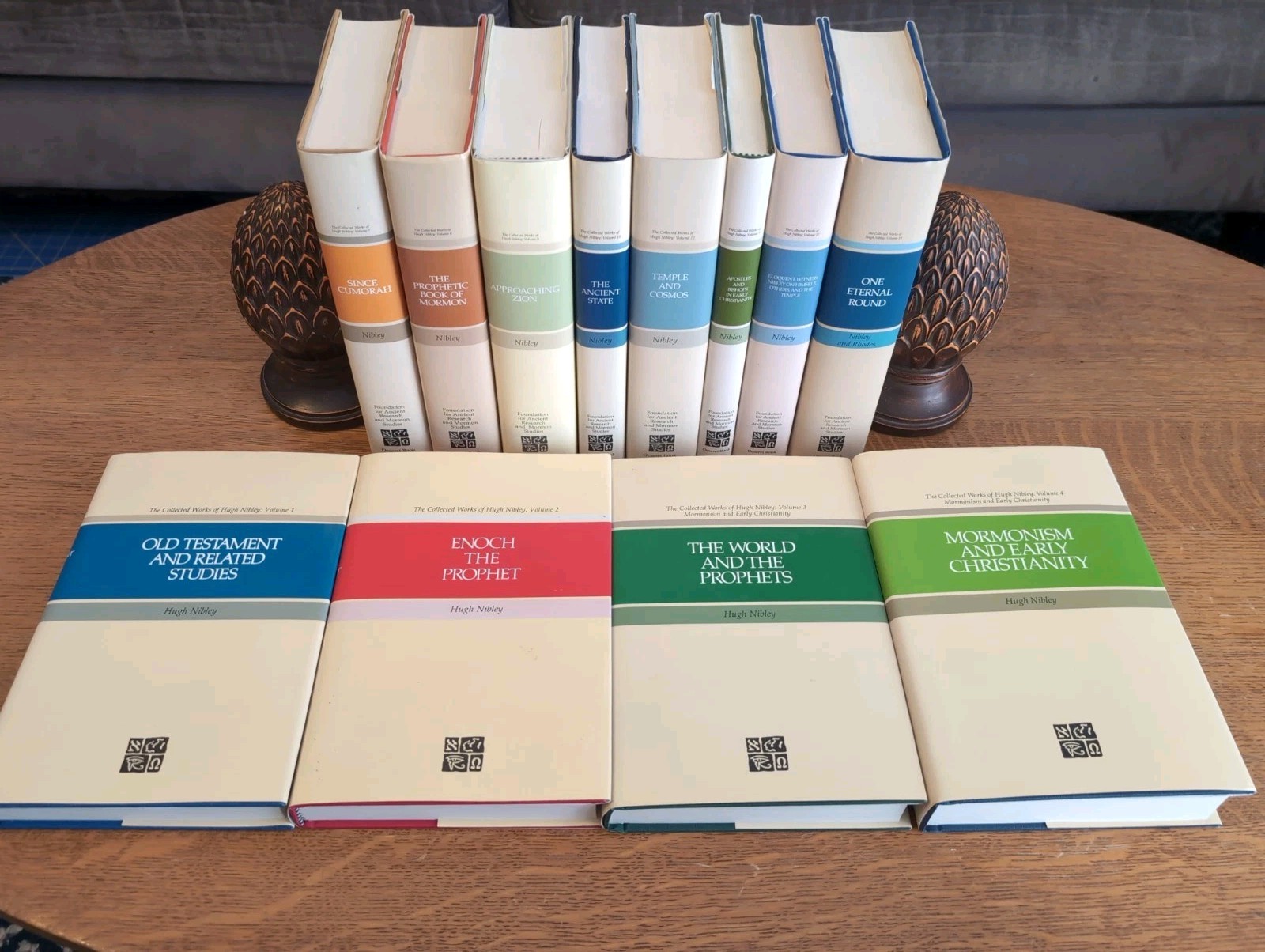 Lot of 12 Vols The Collected Works of Hugh Nibley Vols 1-4, 7-10, 12, 15, 17, 19