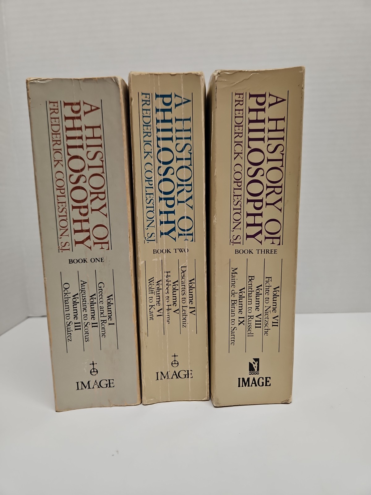 A HISTORY of PHILOSOPHY Frederick Copleston 1985 Vol 1-9 in 3 Paperback