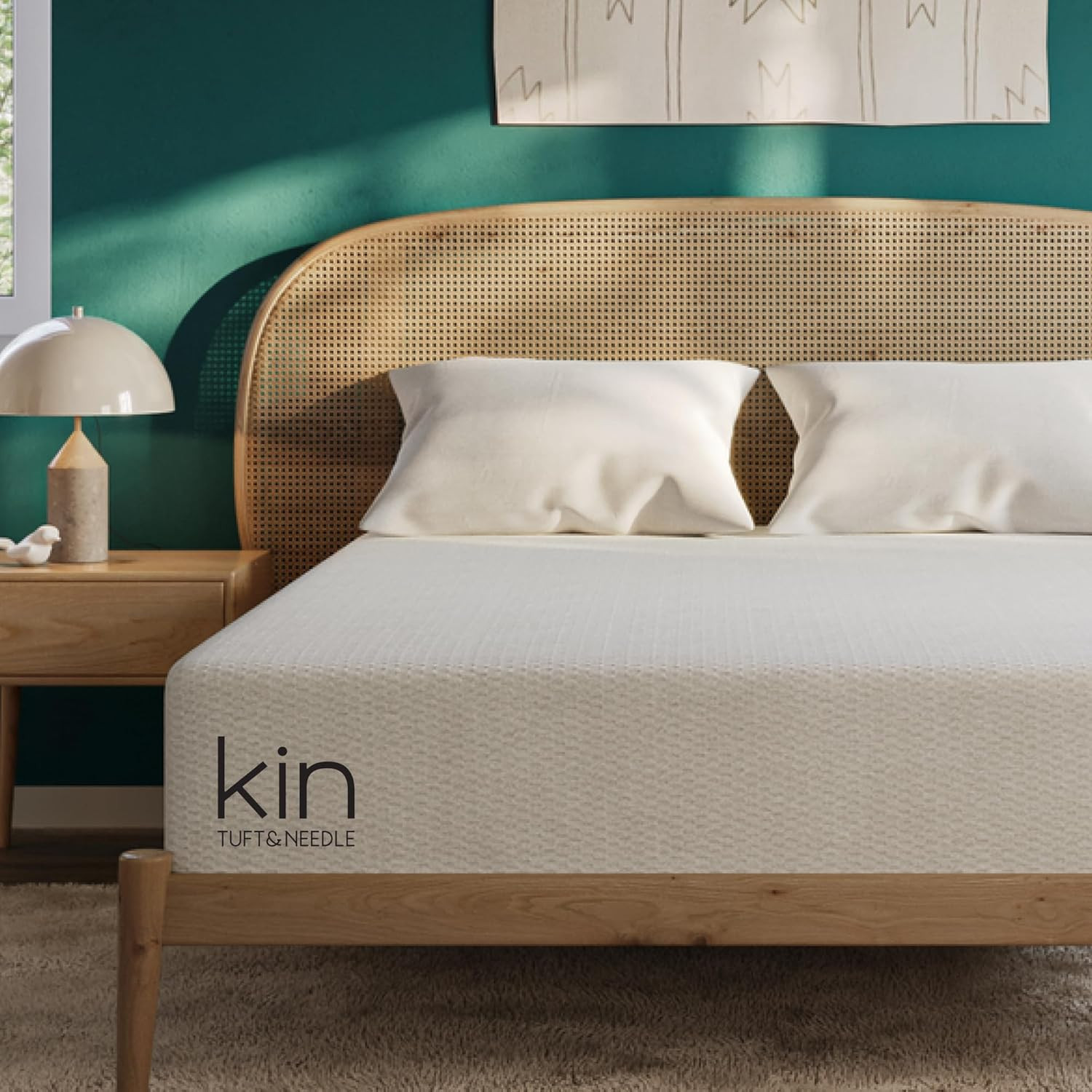 Kin by Tuft & Needle Medium 12″ Adaptive Foam King Mattress in a Box, Cooling Pr