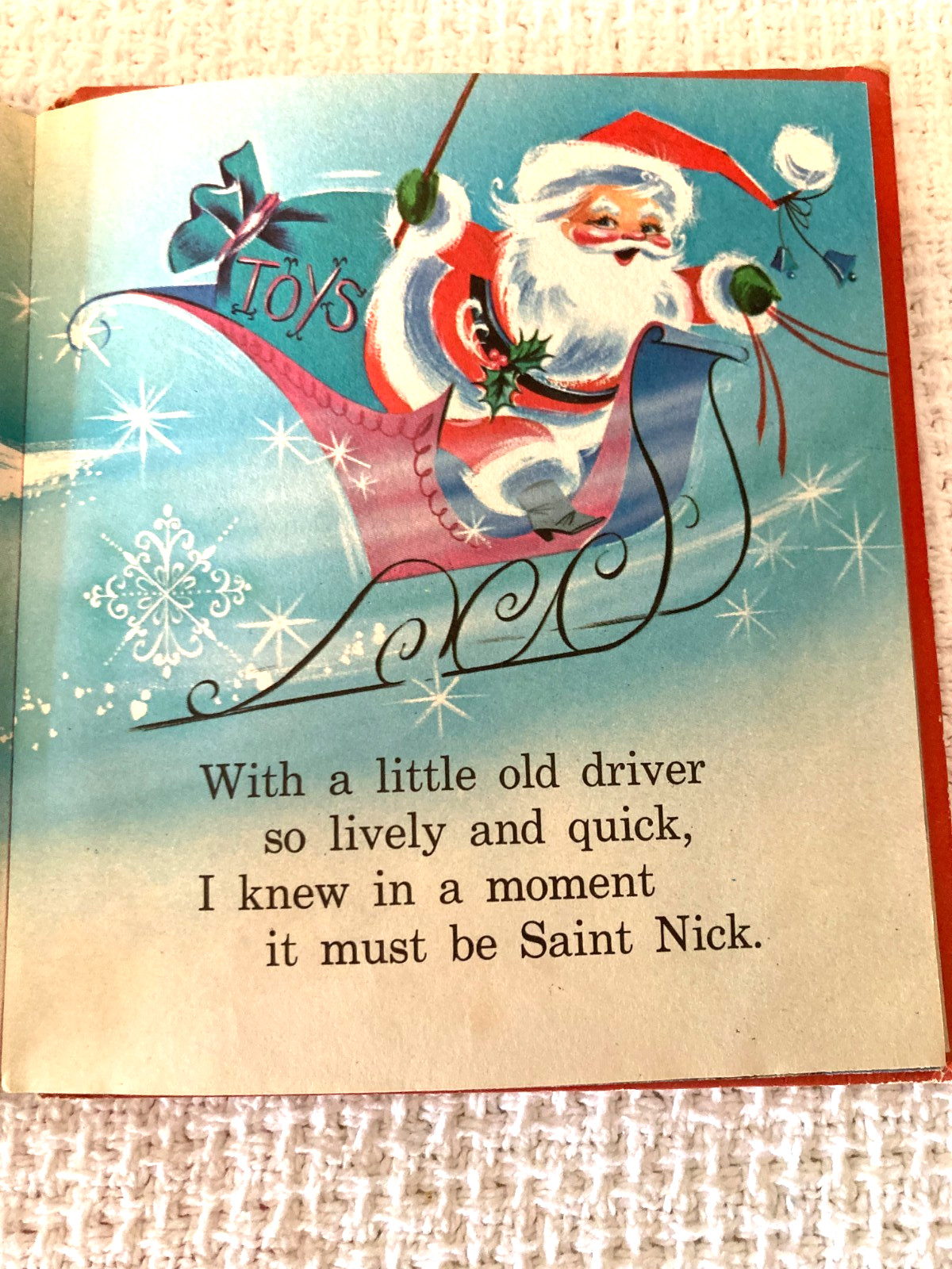 Vintage Whitman Tell-a-Tales The Night Before Christmas 1963 Clement C. Moore