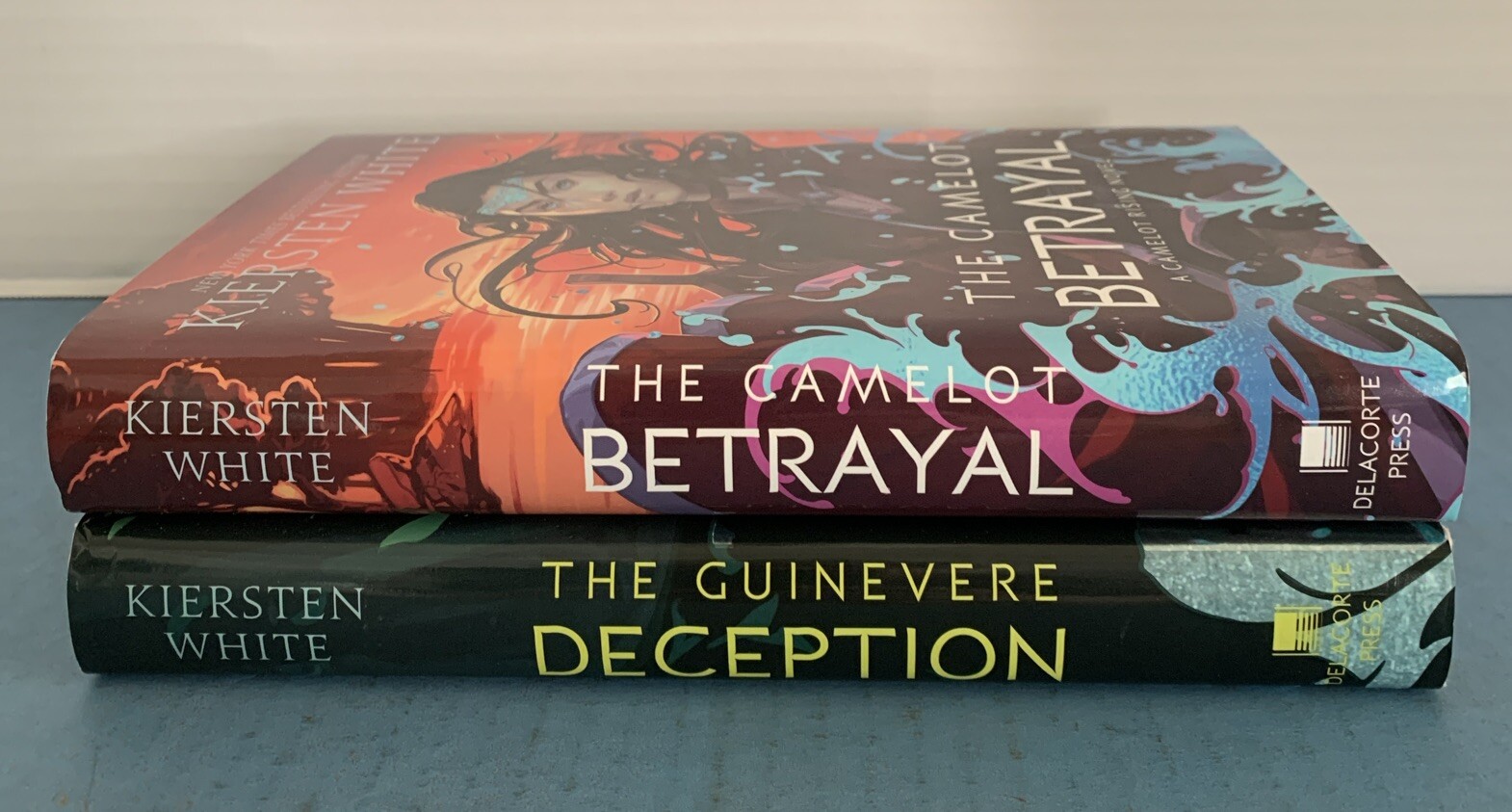 Lot 2 ~ HC Books ~ Kiersten White ~ CAMELOT BETRAYAL, GUINEVERE DECEPTION ~ Sign