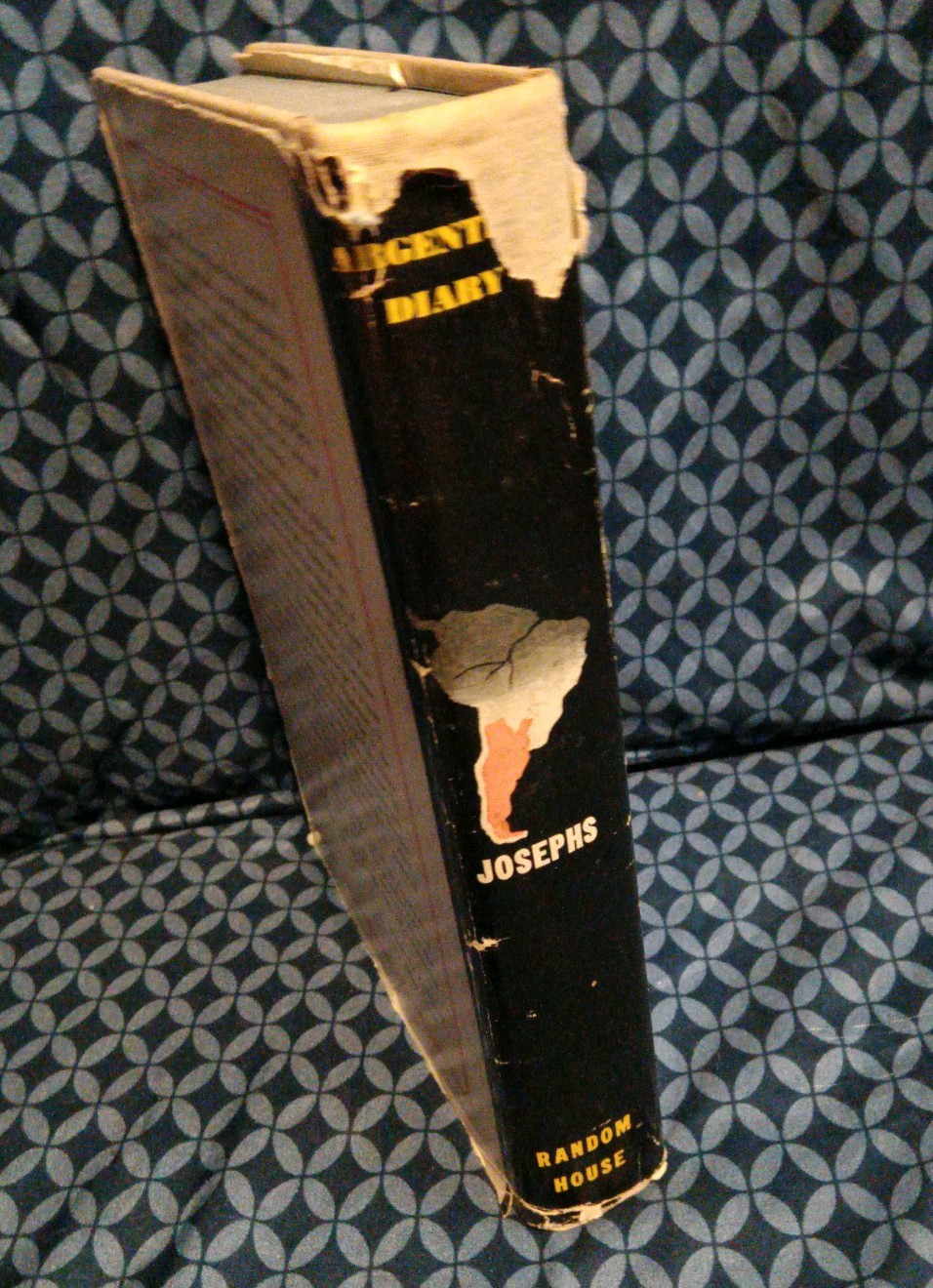 ARGENTINE DIARY by Ray Josephs, First Print 1944, Random House, HC, Dust Jacket