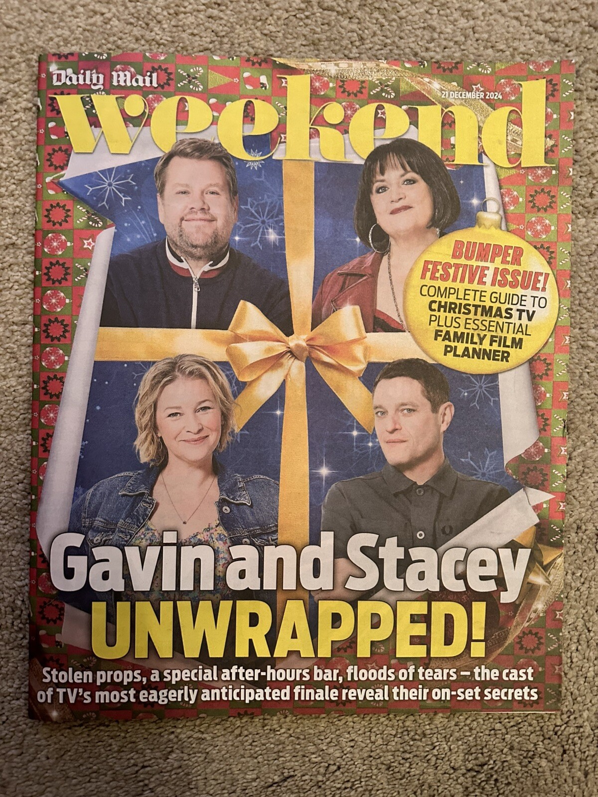 Daily Mail Weekend Magazine 21st December 2024 21/12/24 Gavin & Stacey