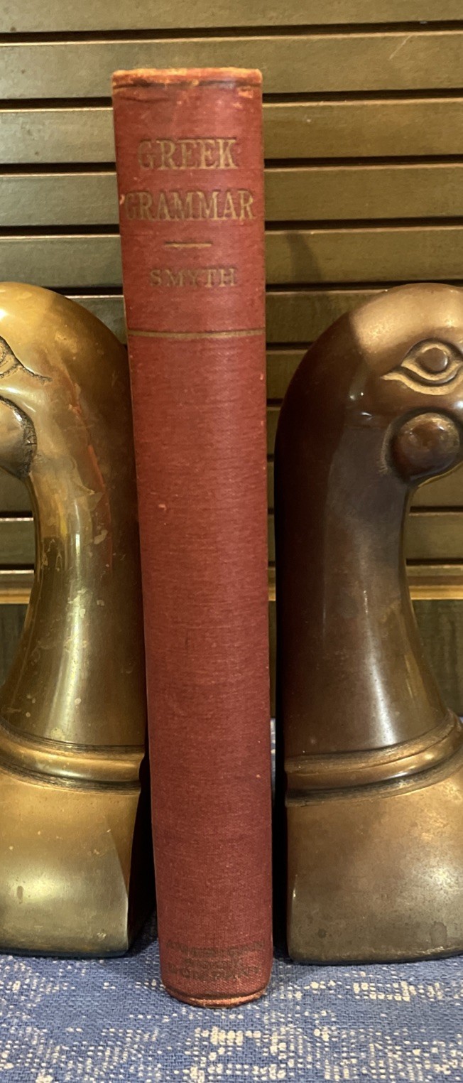 A GREEk GRAMMAR by Herbert Weir Smyth, Harvard Professor, 1916 HC First Ed.